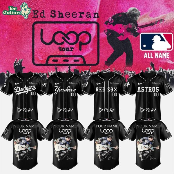 All Team MLB x Ed Sheeran - Loop Tour 2026 Limited Edition Jersey Custom