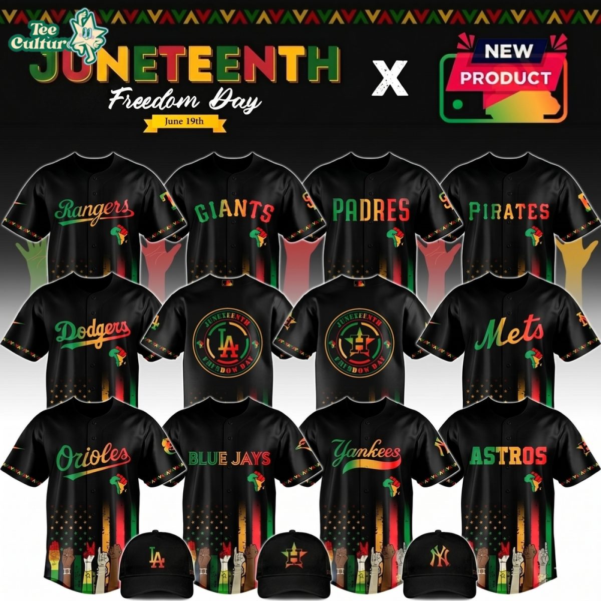 ◼️2026 ALL TEAM Tシャツ アリゾナキャンプ　記念グッズ MLB All Team MLB x Juneteeth Freedom Day 2026 Jersey Limited Edition