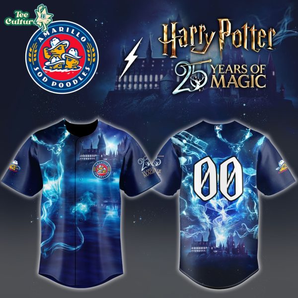 Amarillo Sod Poodles x Harry Potter Night '25 Years of Magic' Custom Baseball Jersey