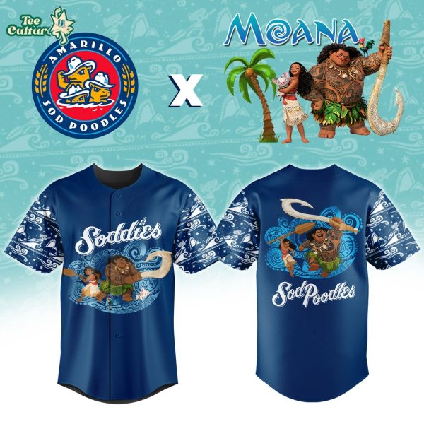 Amarillo Sod Poodles x Moana Night Special Baseball Jersey