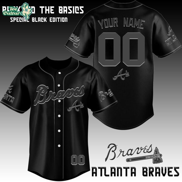Atlanta Braves x Blackout Special Edition Personalized Jersey - 3D Baseball Jersey