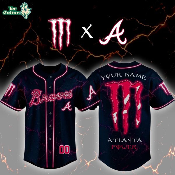 Atlanta Braves x Monster Style Special Edition Baseball Jersey - 3D Baseball Jersey