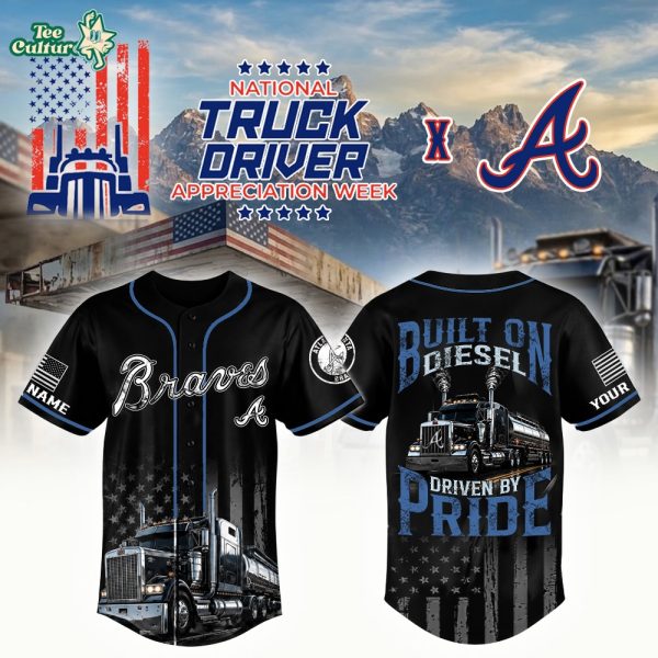 Atlanta Braves x National Truck Driver Appreciation Week Personalized Special Edition Jersey - 3D Baseball Jersey