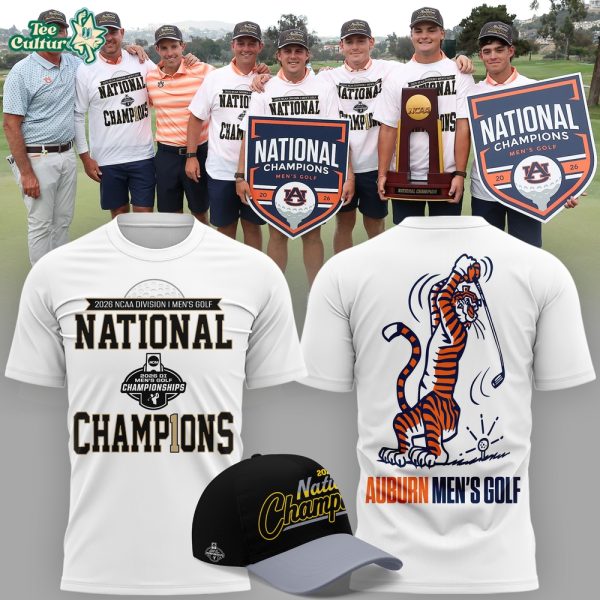 Auburn Tigers 2026 NCAA MEN'S GOLF NATIONAL CHAMPIONS T-shirt