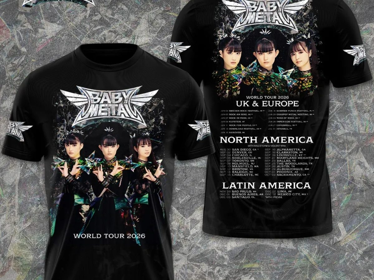 Babymetal World Tour 2026 3D Apparel - Teesculture