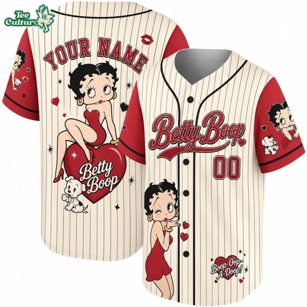 Betty Boop Girl Baseball Jersey 2026