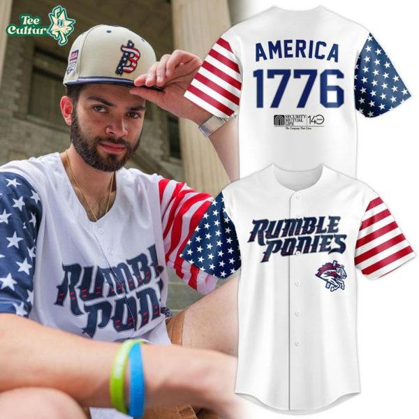Binghamton Rumble Ponies 250th Anniversary of America's Independence Night Baseball Jersey