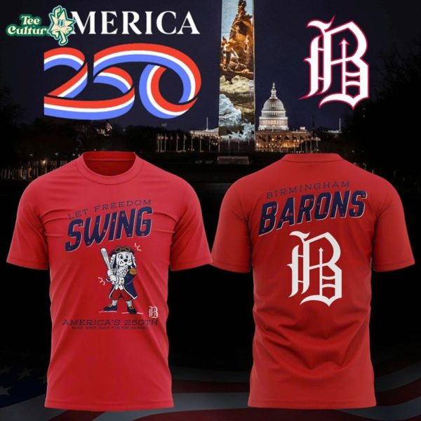 Birmingham Barons 2026 250th Anniversary of Americas Shirt by Teesculture.com