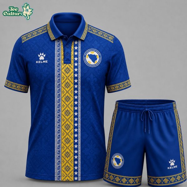 Bosnia and Herzegovina Premium FIFA World Cup 2026 Culture Polo Shorts Set