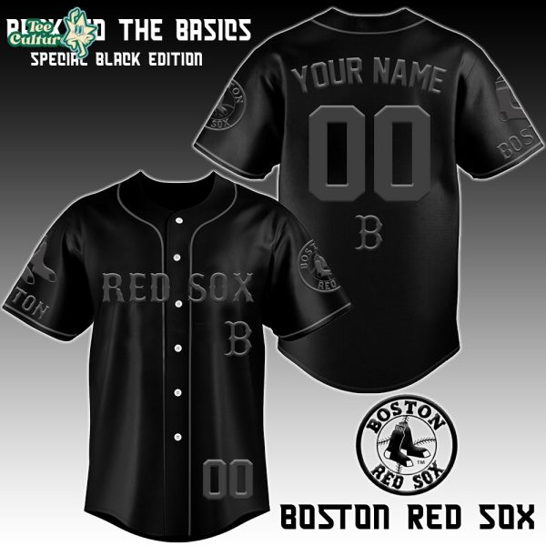 Boston Red Sox x Blackout Special Edition Personalized Jersey - 3D Baseball Jersey