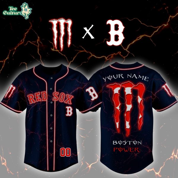 Boston Red Sox x Monster Style Special Edition Baseball Jersey - 3D Baseball Jersey