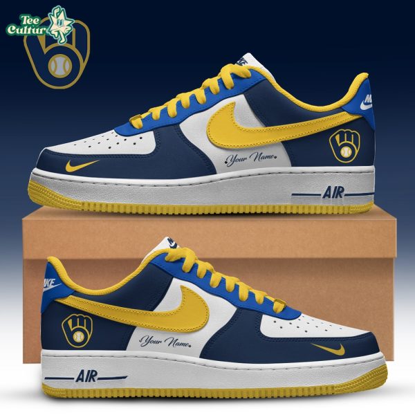 Brewers Edition Nike Air Force 1 Low Custom For Fans