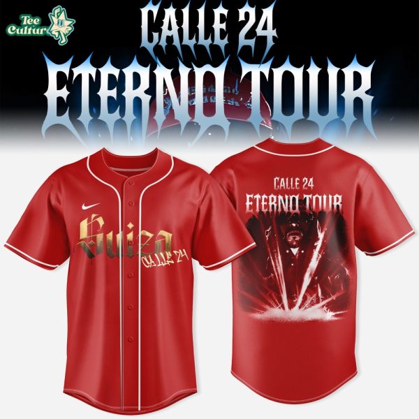 Calle 24 Eterno Tour 2026 Baseball Jersey