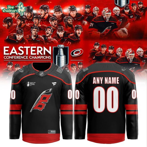 Carolina Hurricanes Eastern Conference Champions 2026 Custom Hockey Jersey