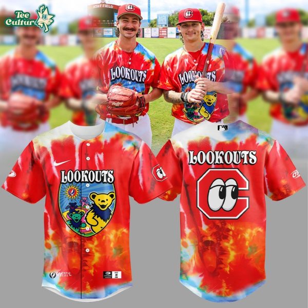 Chattanooga Lookouts x Grateful Dead Baseball Jersey