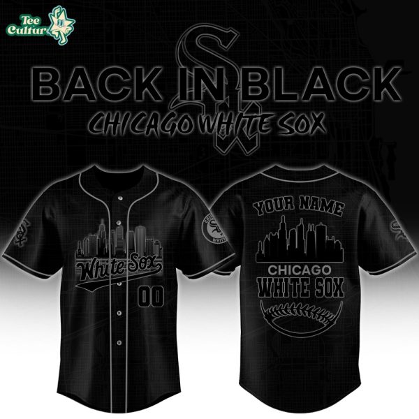 Chicago White Sox x Back In Black Special Edition Personalized Jersey - 3D Baseball Jersey