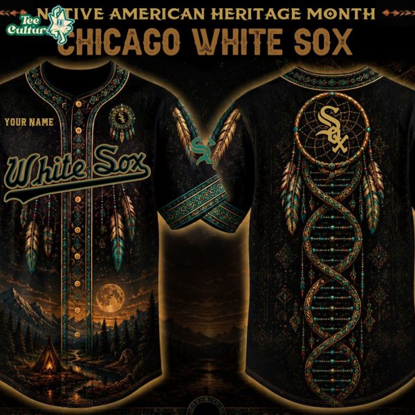 Chicago White Sox x Native American Heritage Month Personalized Baseball Jersey - 3D Baseball Jersey