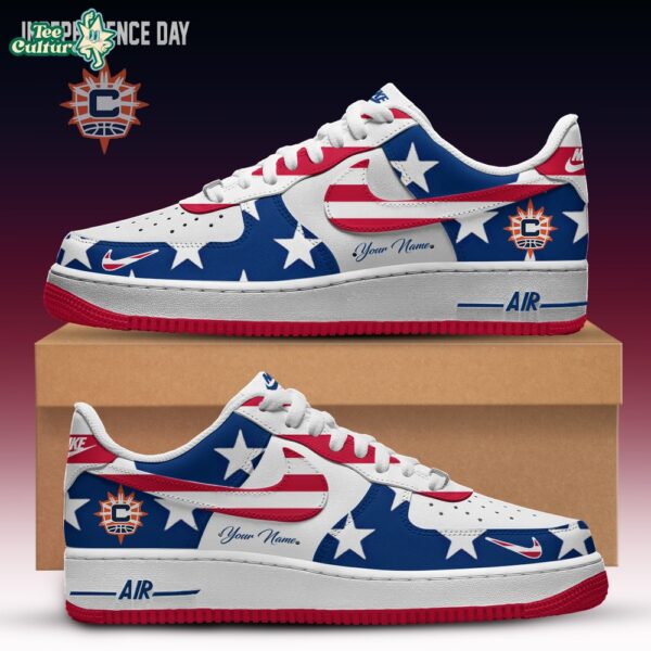 Connecticut Sun Independence Day Nike Air Force 1 Low Fan Shoes