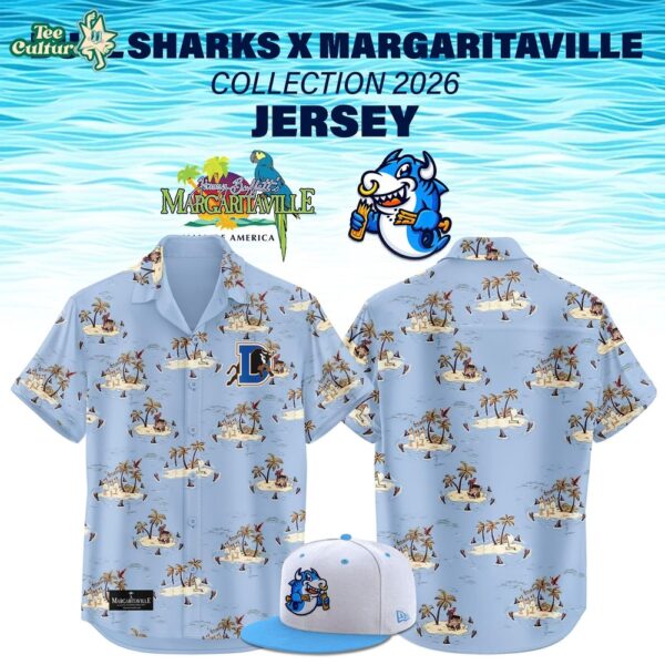 Durham Bulls Bull Sharks x Margaritaville 2026 Hawaiian Shirt
