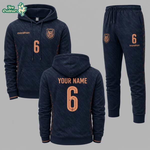 Ecuador 2026 FIFA World Cup Away Personalized Hoodie Jogger Set