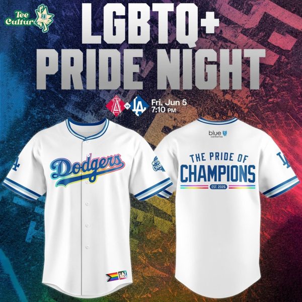 Exclusive Los Angeles Dodgers 2026 LGBTQ+ Pride Night Jersey