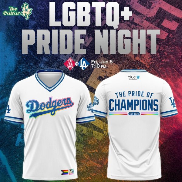 Exclusive Los Angeles Dodgers 2026 LGBTQ+ Pride Night T-shirt