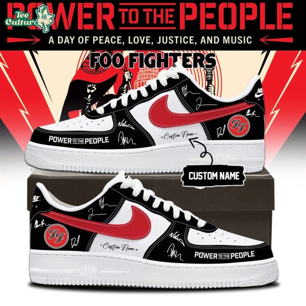 Foo Fighters  Power To The People Custom Air Force 1 Shoes