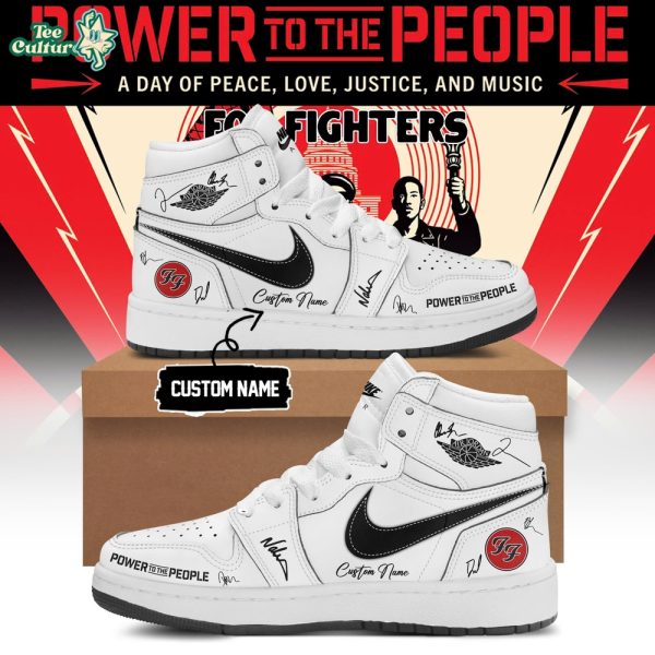 Foo Fighters Power To The People Custom Air Jordan 1 Shoes