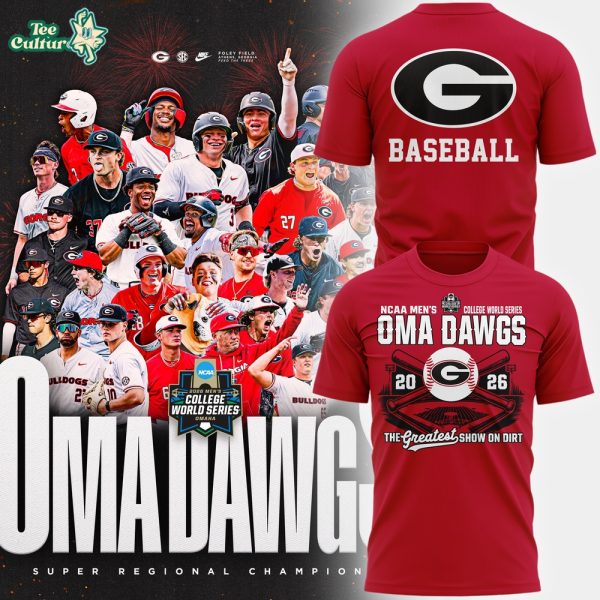 Georgia Bulldogs 2026 Baseball College World Series OmaDawgs T-shirt