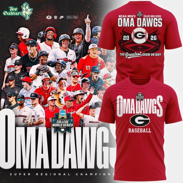 Georgia Bulldogs 2026 Baseball College World Series OmaDawgs T-shirt V2