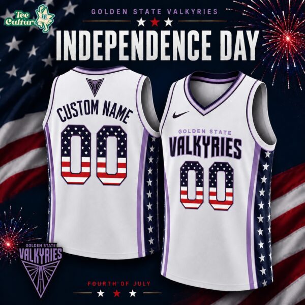 Golden State Valkyries America250 Independence Day 2026 Custom Basketball Jersey