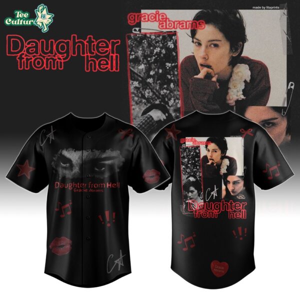 Gracie Abrams Daughter from Hell Album 2026 Limited Edition Baseball Jersey