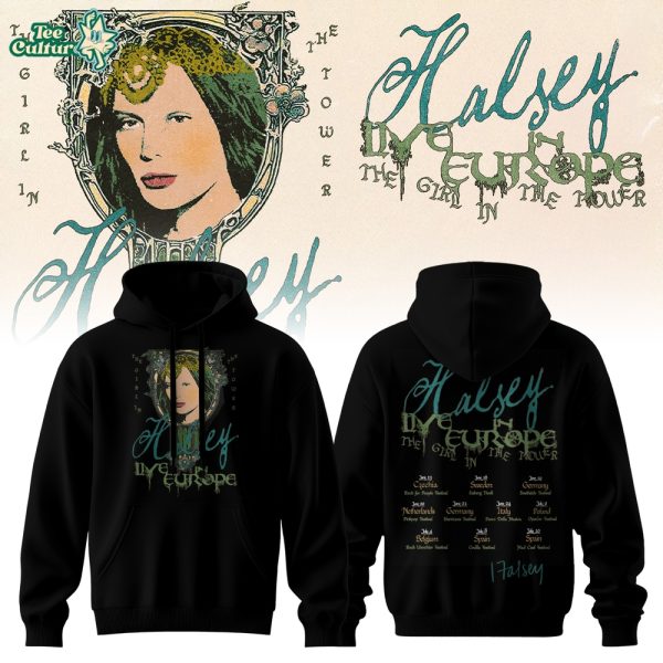Halsey  he Girl In The Tower Europe Tour 2026 Hoodie
