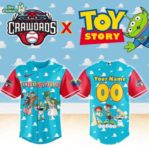 Hickory Crawdads x Toy Story Night Custom Baseball Jersey