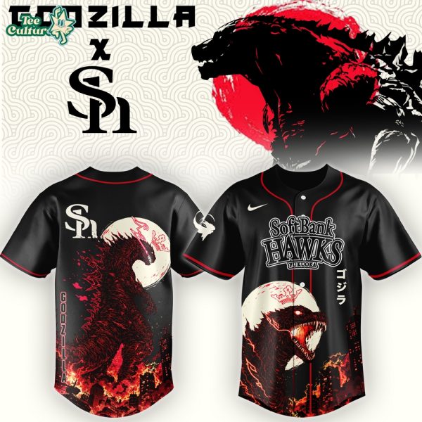 Hokkaido Nippon-Ham Fighters Special Godzilla Minus Zero Limited Edition Jersey