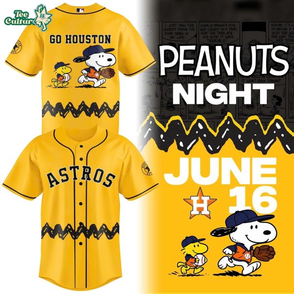 Houston Astros Peanuts Night Jersey
