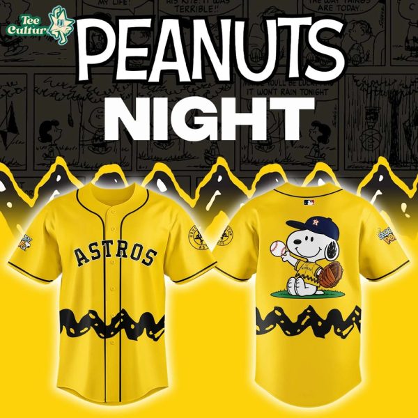 Houston Astros x Peanuts Night Jersey Limited Edition