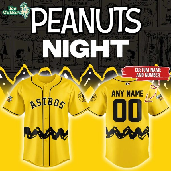 Houston Astros x Peanuts Night Jersey Limited Edition V2