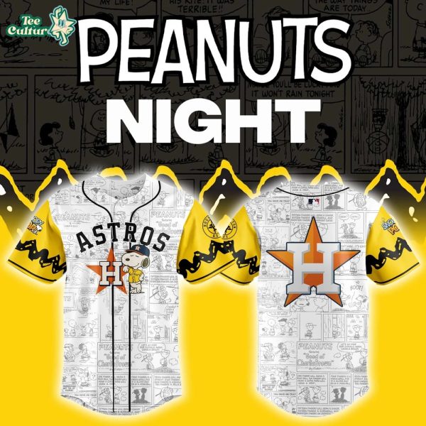 Houston Astros x Peanuts Night Jersey Limited Edition V4