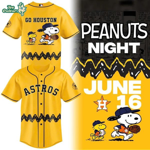 Houston Astros x Peanuts Night June 16 Jersey Limited Edition