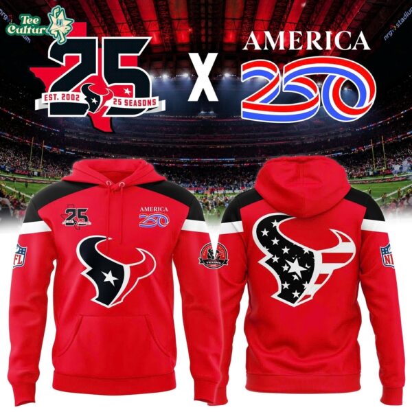 Houston Texans 25th Season x America 250 Patriotic Graphic Hoodie