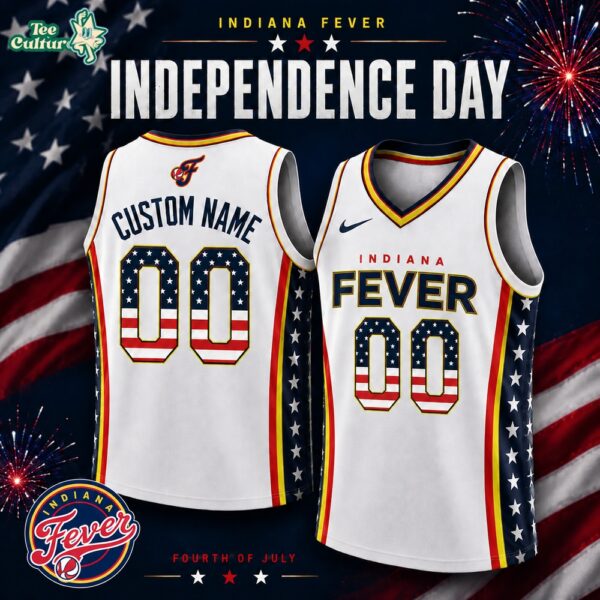 Indiana Fever America250 Independence Day 2026 Custom Basketball Jersey