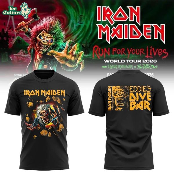 Iron Maiden x Run For Your Lives World Tour 2026 Tshirt V1