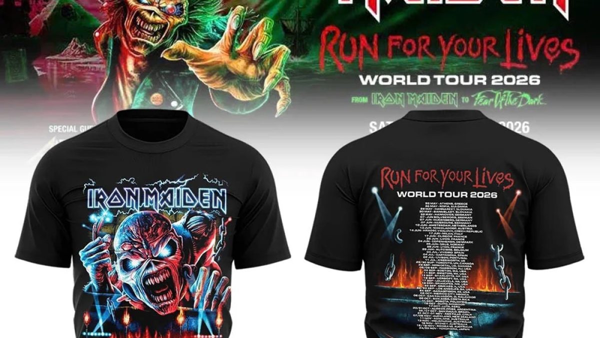 Iron Maiden x Run For Your Lives World Tour 2026 Tshirt V11