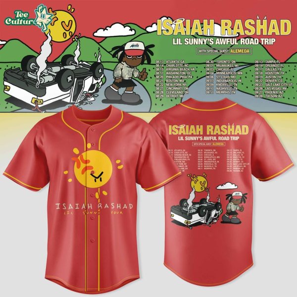 Isaiah Rashad Lil Sunny's Awful Road Trip Tour Limited Jersey
