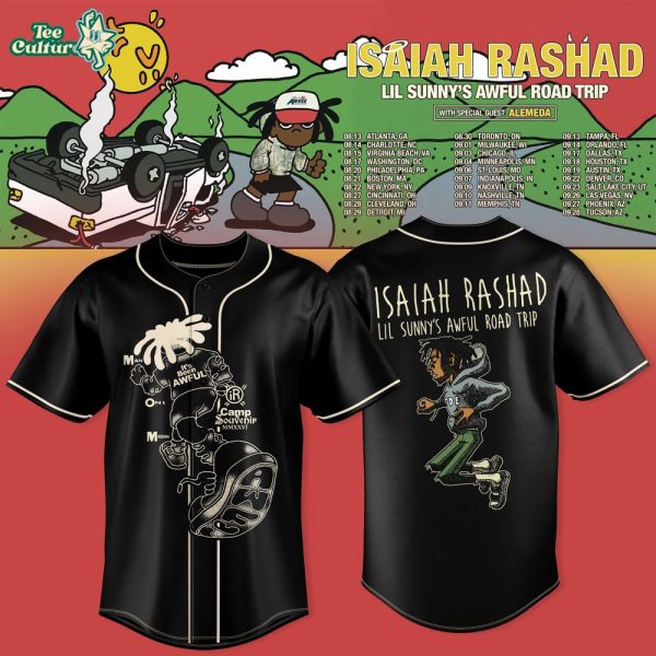 Isaiah Rashad Lil Sunny's Awful Road Trip Tour Limited Jersey V2