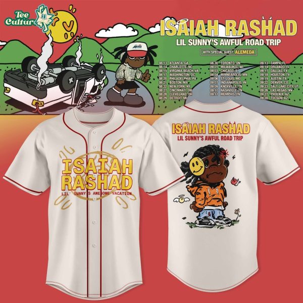 Isaiah Rashad Lil Sunny's Awful Road Trip Tour Limited Jersey V3