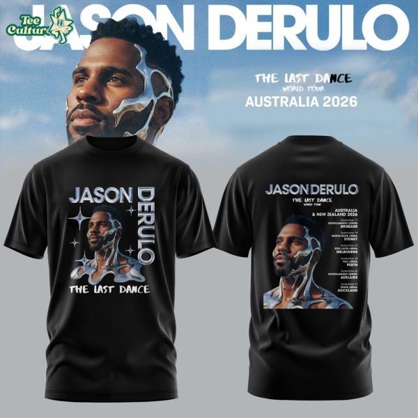 Jason Derulo The Last Dance World Tour 2026 AUS & NZ Shirt