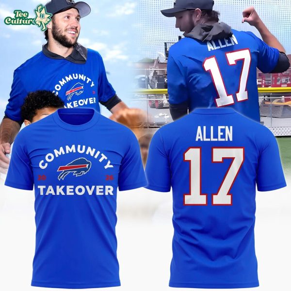 Josh Allen #17 Buffalo Bills 2026 Community Takeover Tee