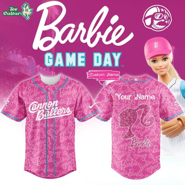 Kannapolis Cannon Ballers x Barbie Night Game Custom Baseball Jersey